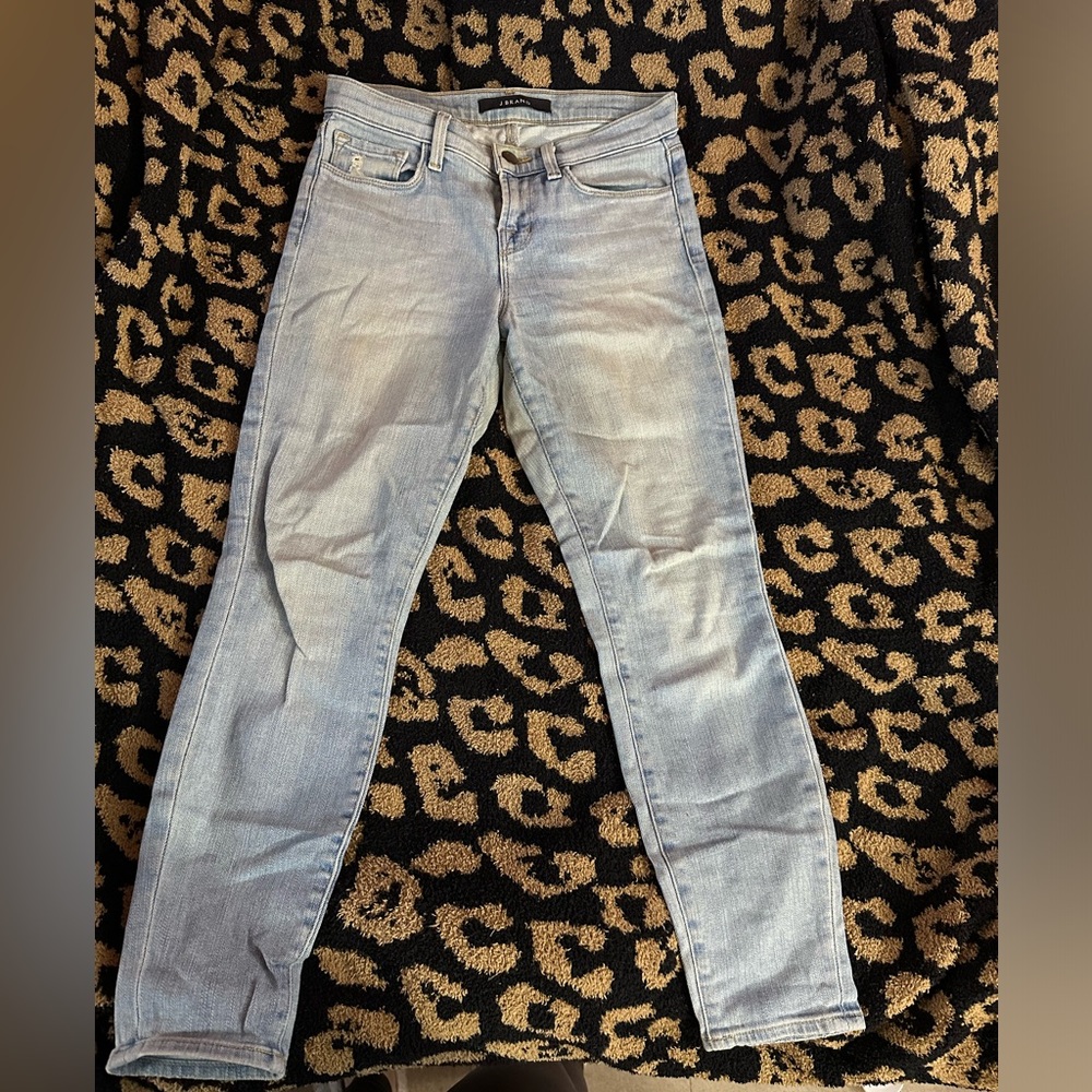 J Brand Light Wash Midrise Capri Skinny Jeans Sz. 25